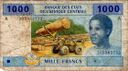 Central African CFA, 1000 Francs, 2002